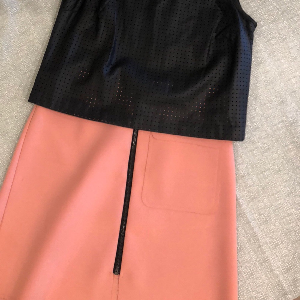 Pink top shop skirt